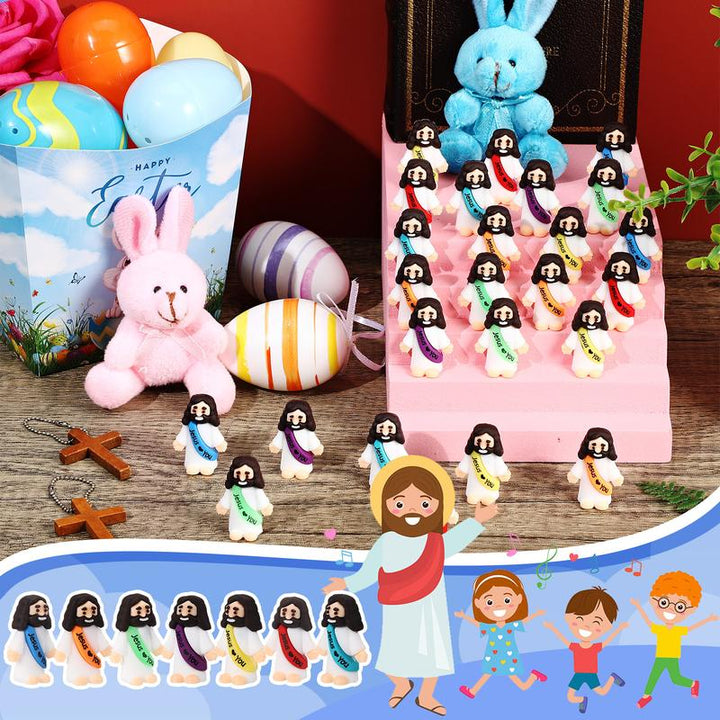 BowLift | Mini Jesus Figurines With Jesus love You Slogan