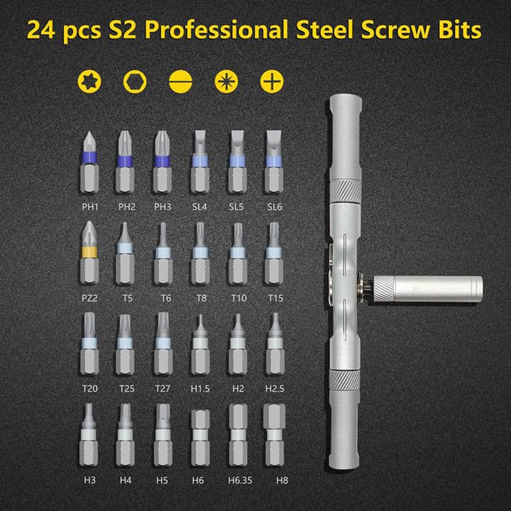 BowLift | 24 in 1 Magnetic Screwdriver Set