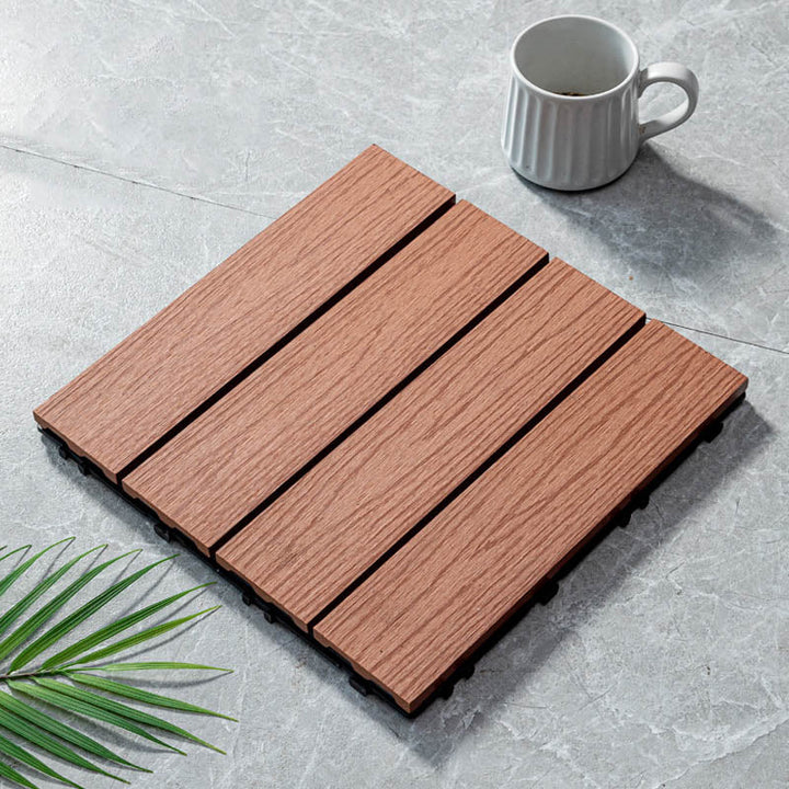 BowLift | Classic wooden tiles for garden patio flooring to lay