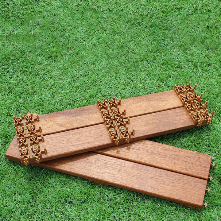 BowLift | Basic Wood Tile Set Composite Layable Patio Tiles