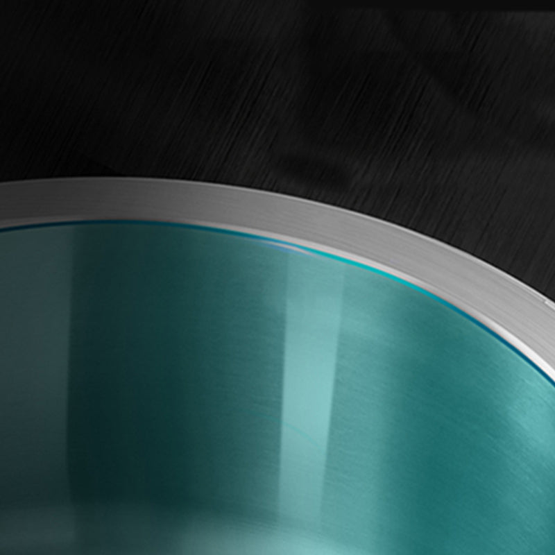 BowLift | Contemporary Single Bowl Kitchen Sink Round Stainless Steel Sink with Drain Strainer Set