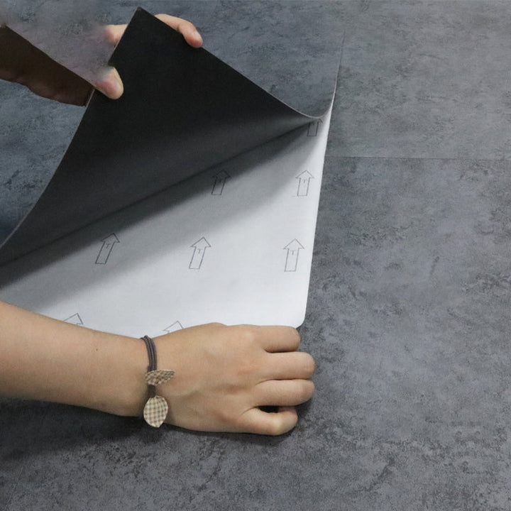 BowLift | Classic Style Square PVC Flooring Self-Adhesive Stone Look Smooth PVC Flooring
