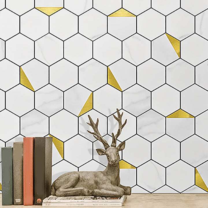 BowLift | Hexagonal Modern Peel and Stick Tiles Mosaic Tiles Peel and Stick Backsplashes