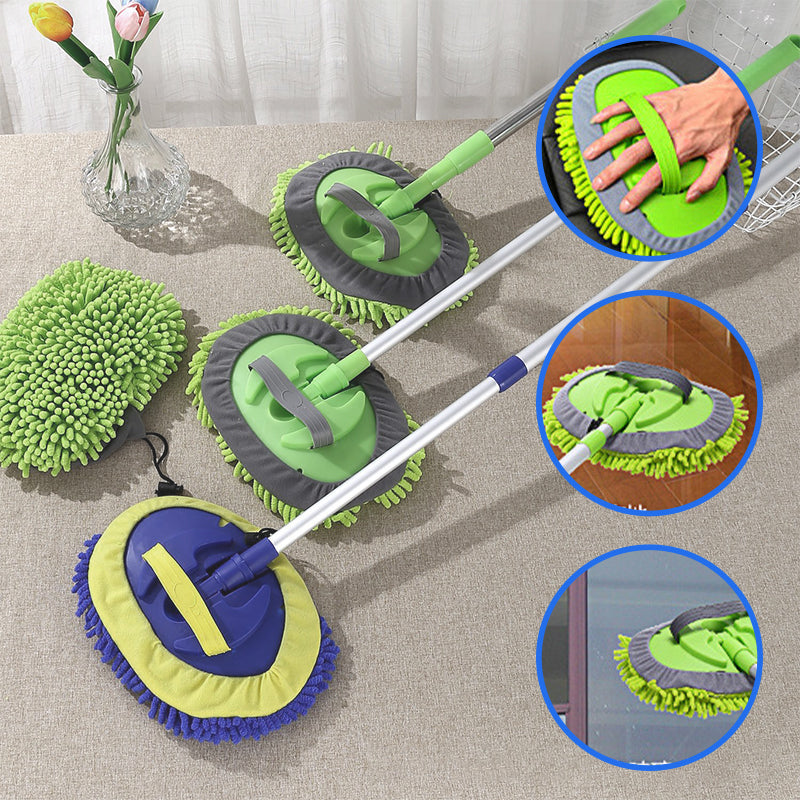 Telescopic car wash mop with extendable handle | Bowlift