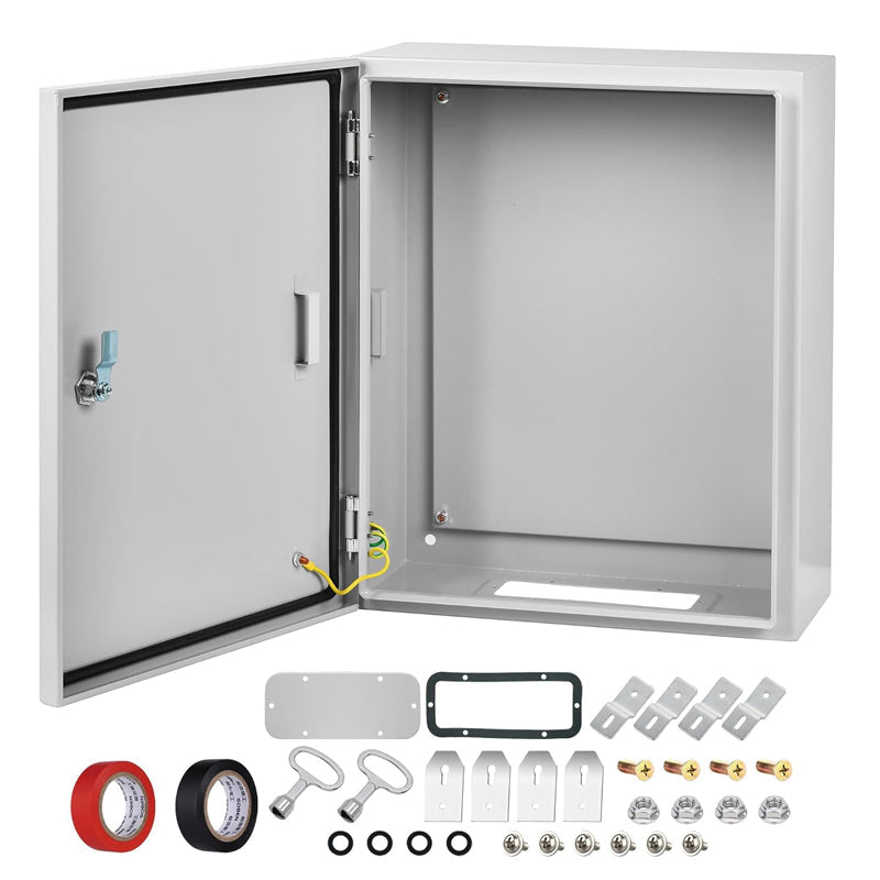 BowLift | 16 x 12 x 8" Steel Electrical Enclosure Outdoor/Indoor Junction Box IP66 Waterproof Enclosure