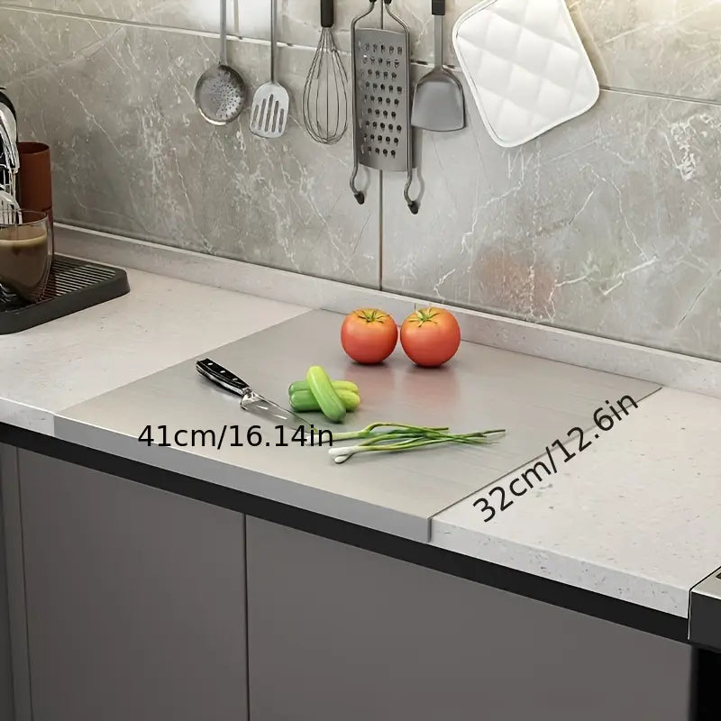 DouBowlifte-sided cutting board made of stainless steel – Non-slip & hygienic | Perfect for the kitchen | Bowlift