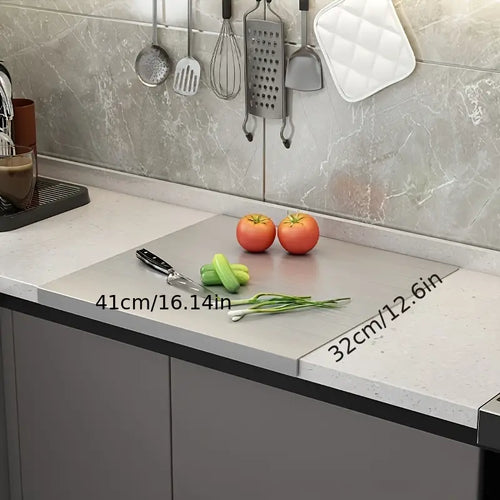 DouBowlifte-sided cutting board made of stainless steel – Non-slip & hygienic | Perfect for the kitchen | Bowlift