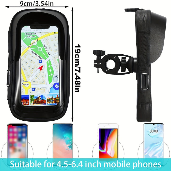 Waterproof Phone Holder for Bicycle and Motorcycle – 360° Rotatable and Suitable for 4.5–6.4 Inches | Bowlift