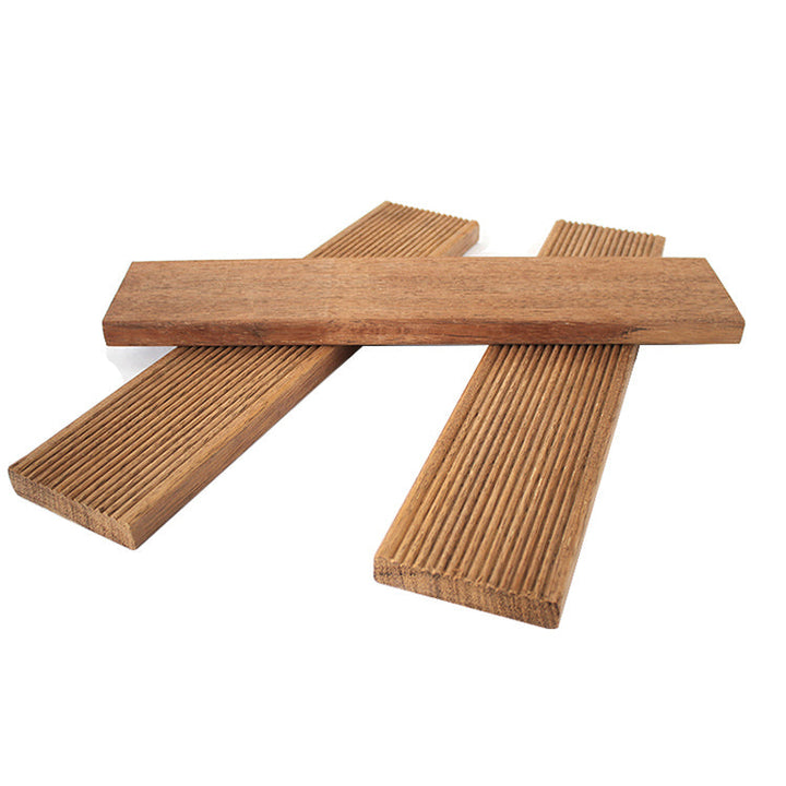 BowLift | Modern solid hardwood flooring Merbau wood side cladding for terrace