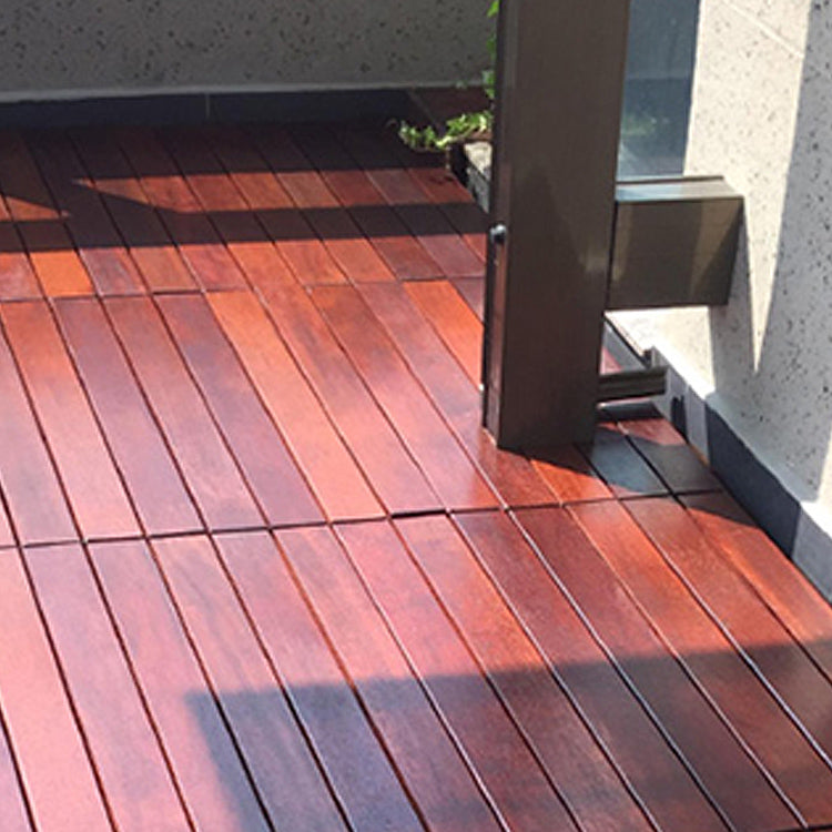 BowLift | Modern solid hardwood flooring Merbau wood side cladding for terrace