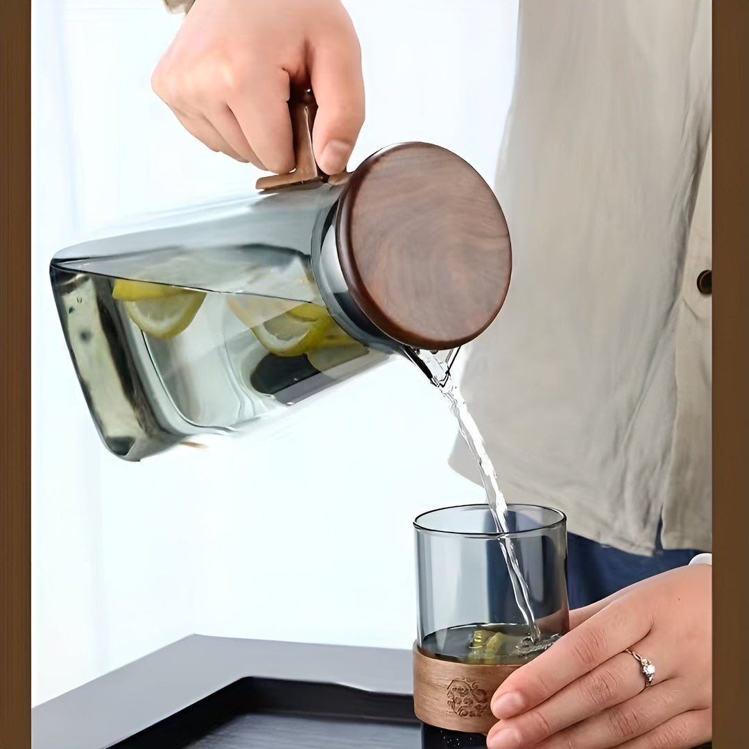 Glass Jug with Large Capacity – Heat Resistant and DuraBowlifte | Perfect for Water and Juice | Bowlift
