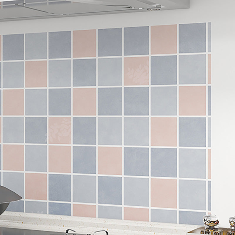 BowLift | Modern Peel & Stick PVC Tile Grid Pattern Self-Adhesive Wallpaper
