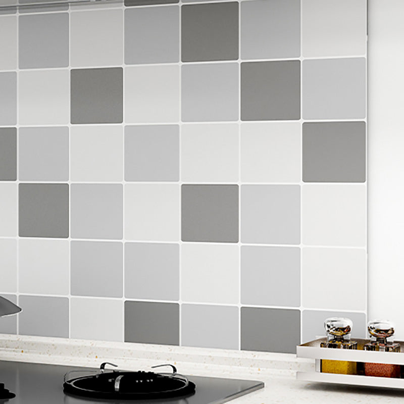 BowLift | Modern Tile Peel & Stick PVC Grid Pattern Self-Adhesive Wallpaper