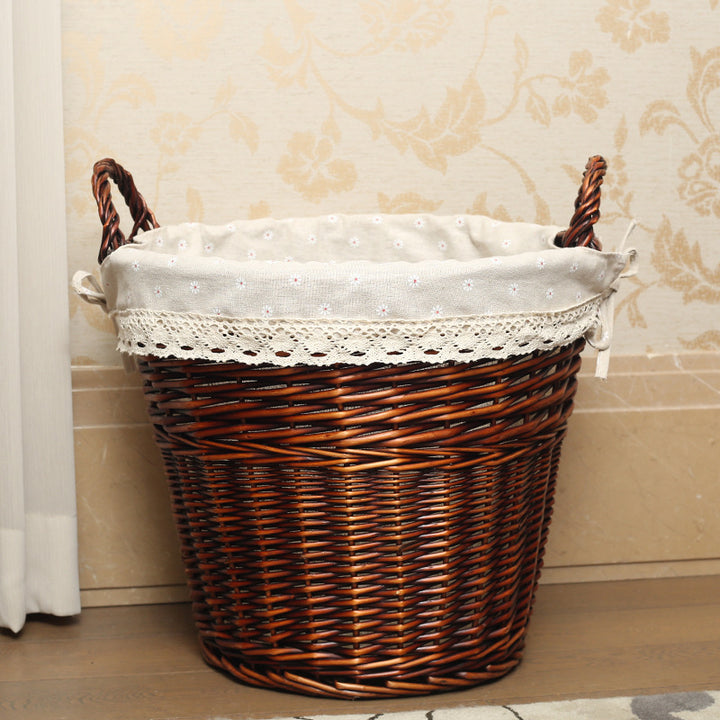 Women’s basket made of braided material with decorative inner lining Bowlift