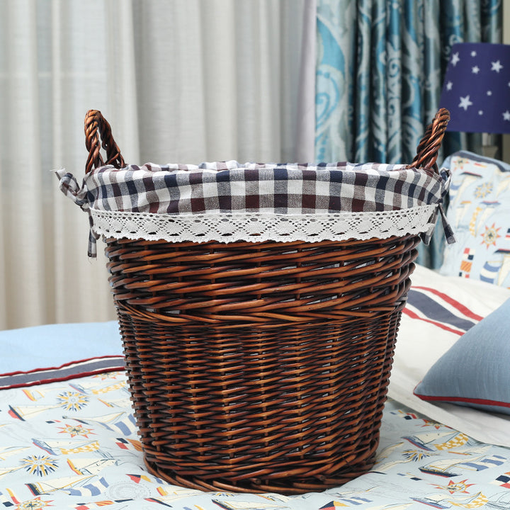 Women’s basket made of braided material with decorative inner lining Bowlift