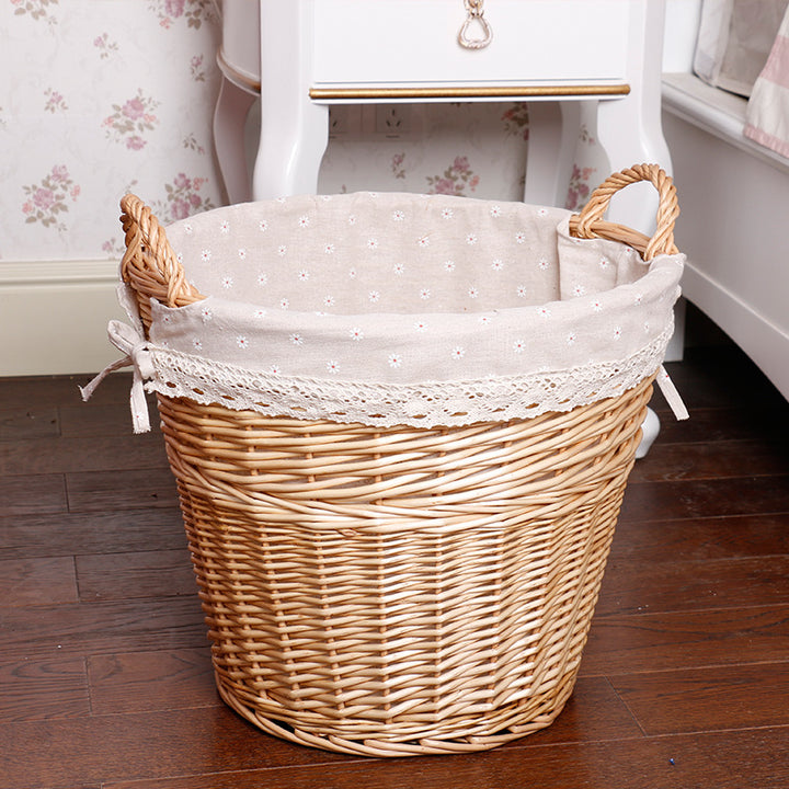 Women’s basket made of braided material with decorative inner lining Bowlift