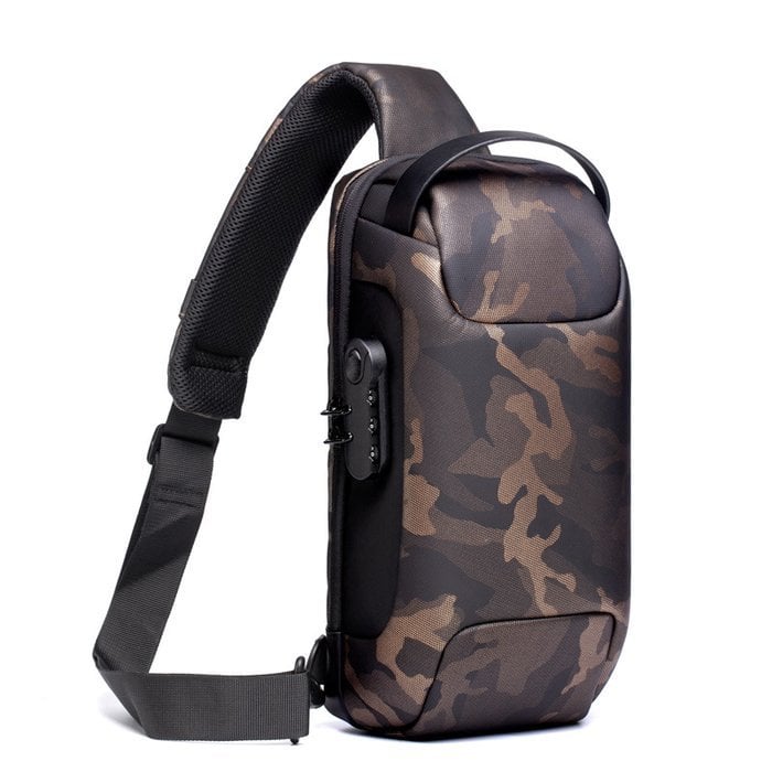BowLift | Anti-Theft Crossbody Bag | Landy Carry Without Worry | Waterproof Oxford | USB Charging Port | Unisex Travel Pack