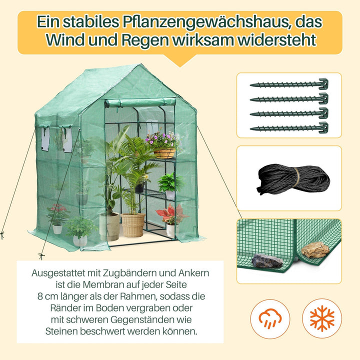 Greenhouse Film Greenhouse with Shelves | Bowlift