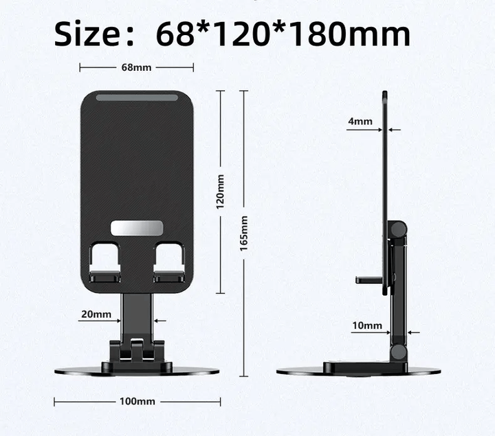 BowLift | Folding computer phone holder in aluminium alloy