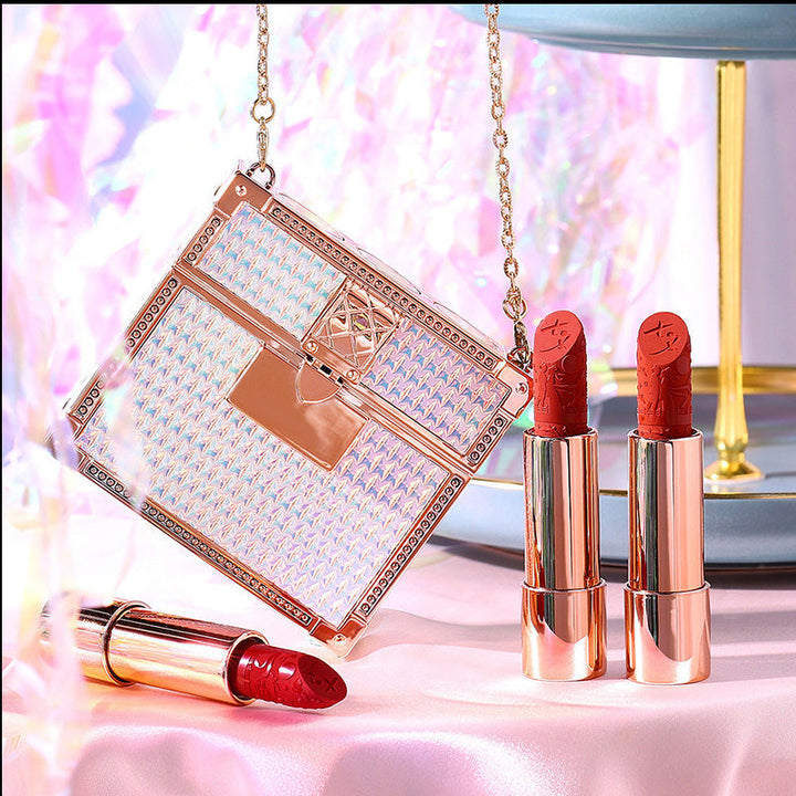 Lipstick Set Velvet Matte with Glamour Chain Handbag | Bowlift