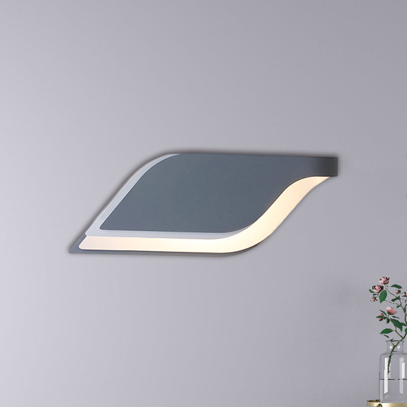 BowLift | Leaf Wall Lamp Nordic Metal 1 Light Wall Sconce in Yellow/Gray/Green