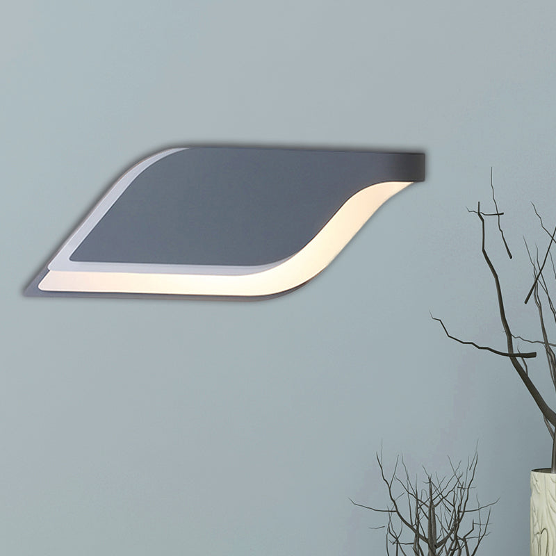 BowLift | Leaf Wall Lamp Nordic Metal 1 Light Wall Sconce in Yellow/Gray/Green