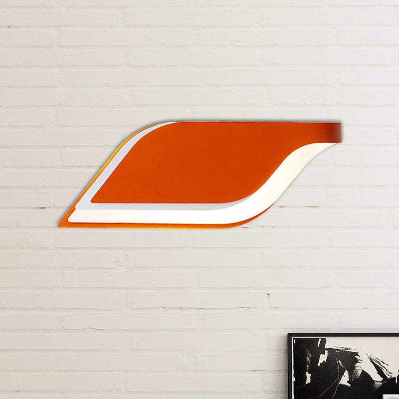 BowLift | Leaf Wall Lamp Nordic Metal 1 Light Wall Sconce in Yellow/Gray/Green