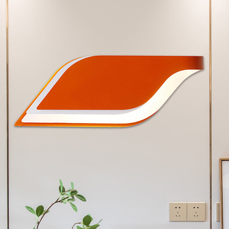 BowLift | Leaf Wall Lamp Nordic Metal 1 Light Wall Sconce in Yellow/Gray/Green