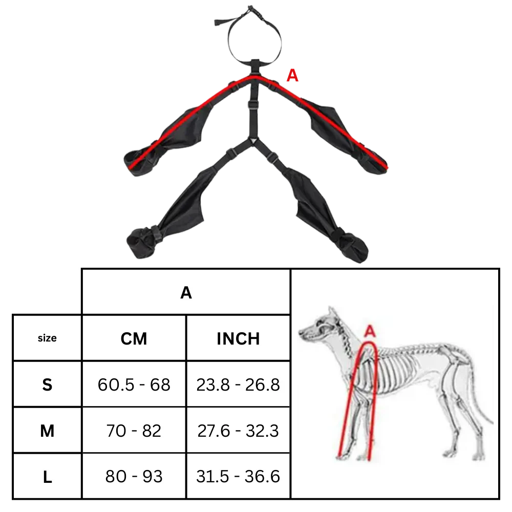 BowLift | Waterproof Dog Suspenders Boots