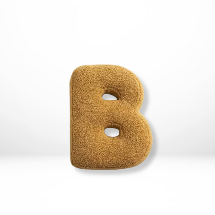 BowLift | Alphabet Cushion Velura – Soft Velvet Decorative Cushion in Every Letter of the Alphabet