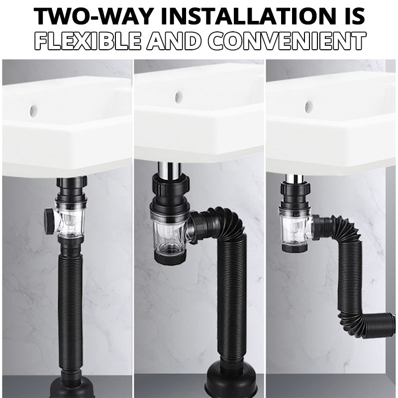 Flexible siphon drainage pipe | Bowlift