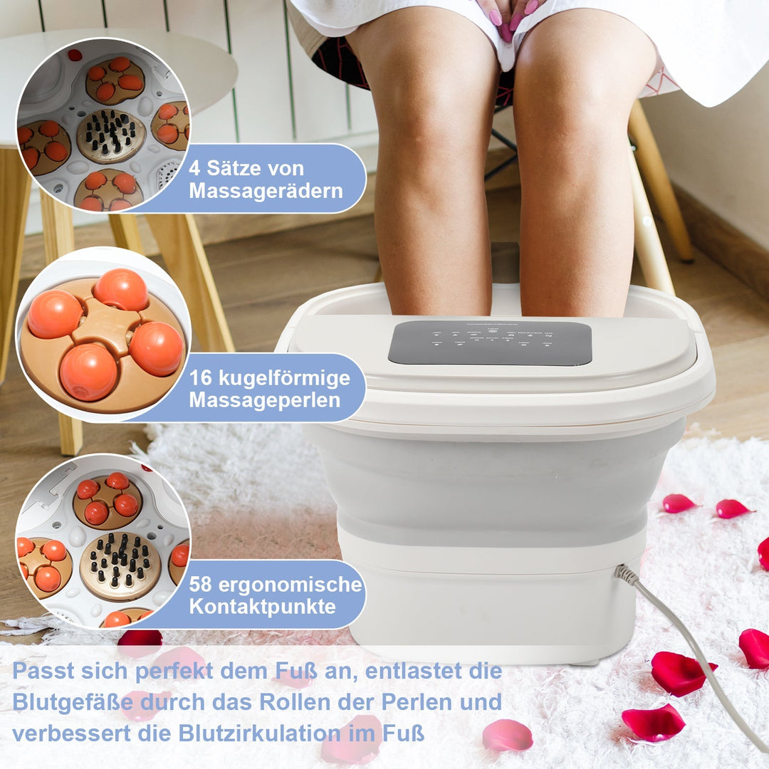 Electric foot massage device heating foldable | Bowlift