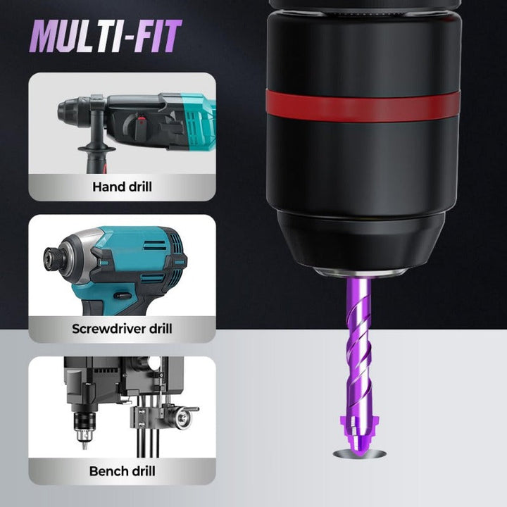 BowLift | Woyuosn VioletShield Quad-Edge Drill Set