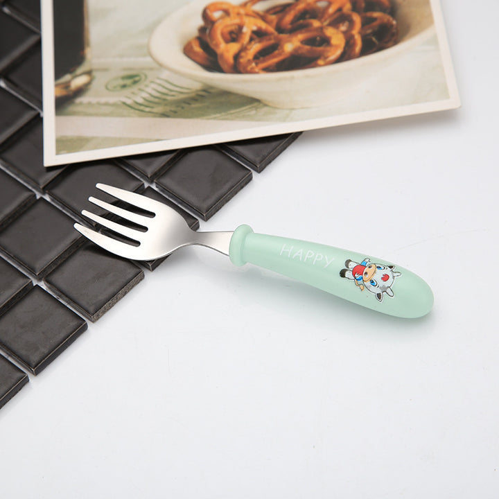 Child-friendly dining fork with safe grip Bowlift