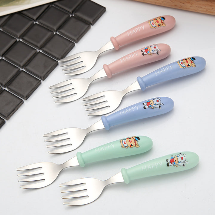 Child-friendly dining fork with safe grip Bowlift