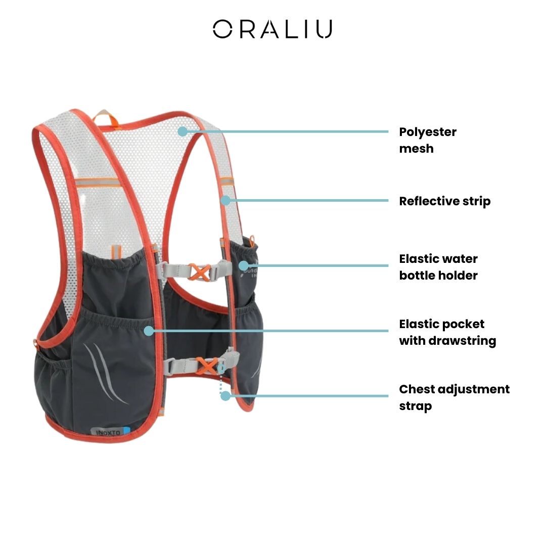 BowLift | Trail Running Hydration Vest – Includes 2 Soft Flasks