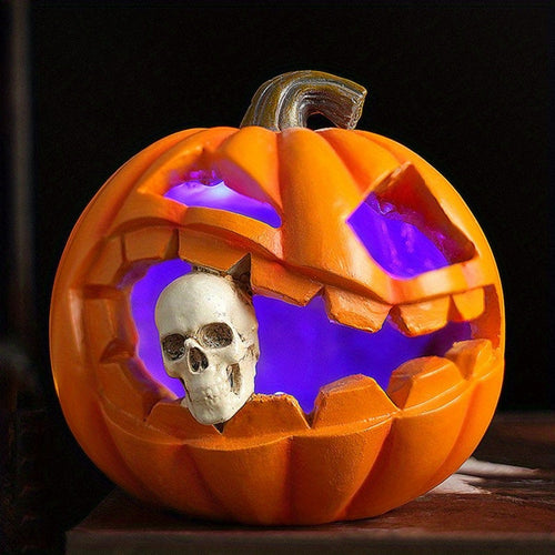 BowLift | Spooky Realistic Jack O'Lantern Halloween Decoration | Skull Prop