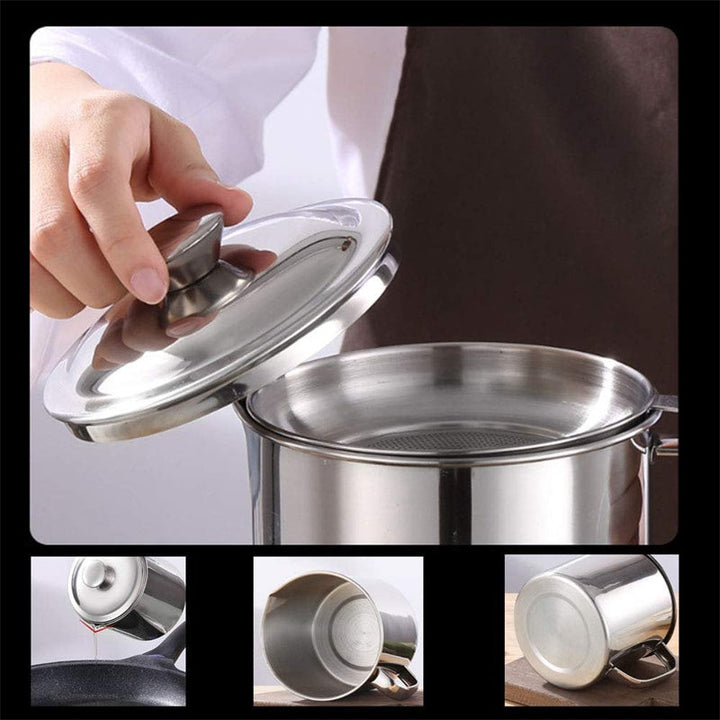 BowLift | Stainless Steel Oil Filter Pot