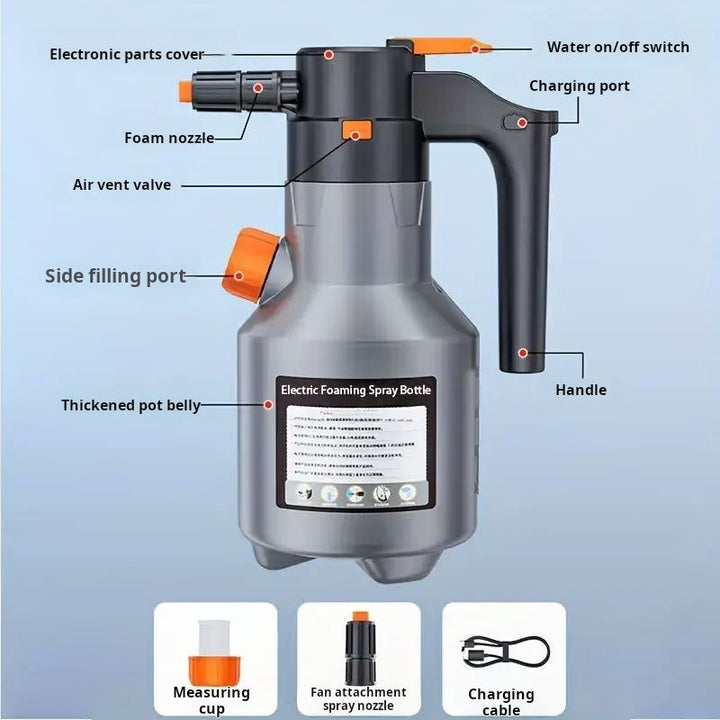 Electric Foam Sprayer Bottle 2L | Bowlift