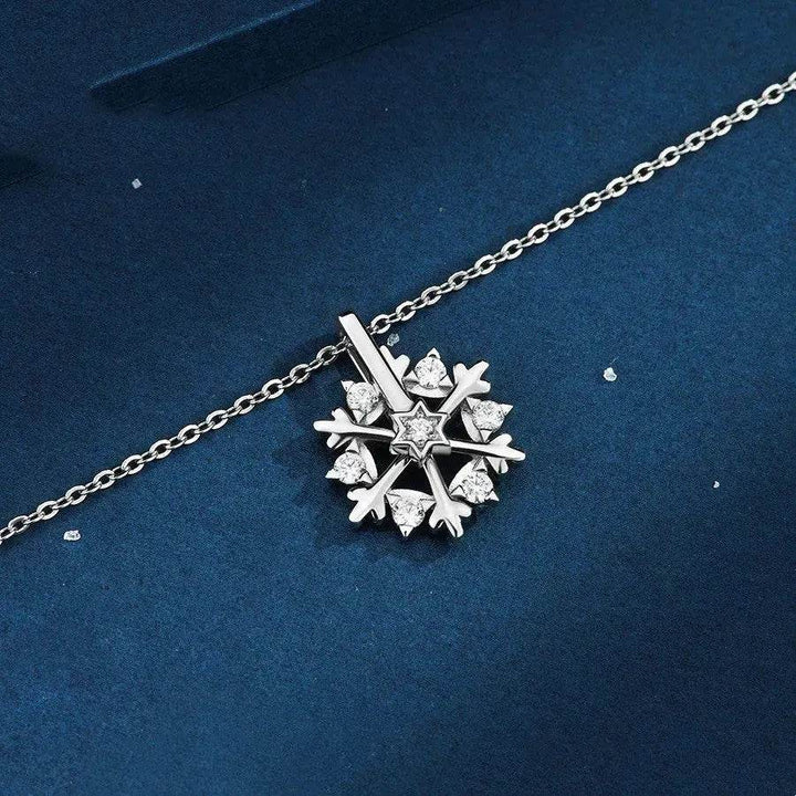 BowLift | Luxury Rhinestone Christmas Snowflakes Necklace Gift for women