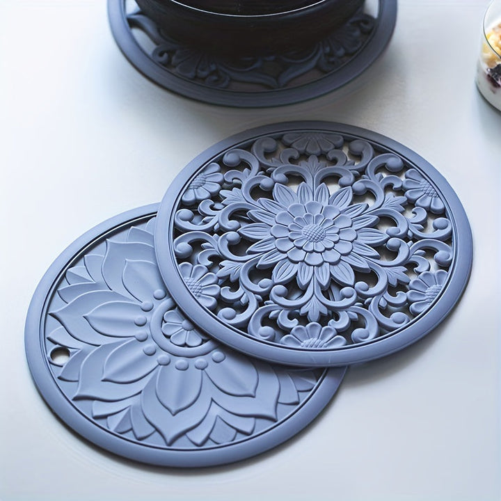 BowLift | Heat Resistant Silicone Trivet Mat Set