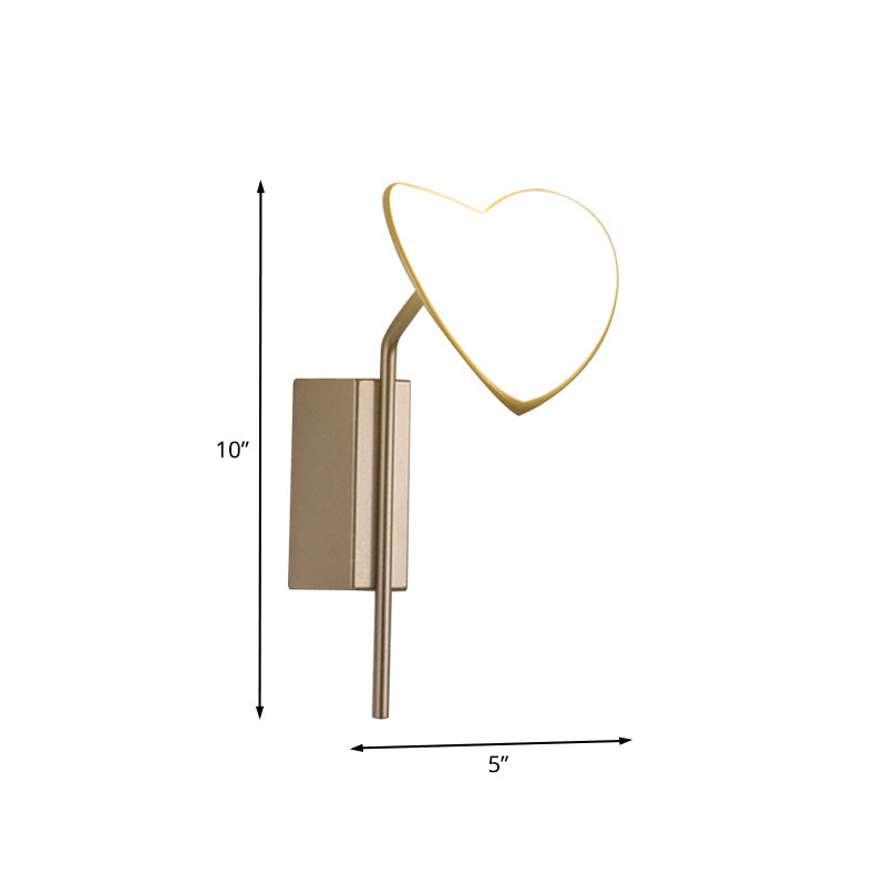 BowLift | Leaf-shaped Corridor Wall-mounted Light Metal LED Contemporary Wall Light Lamp in Gold