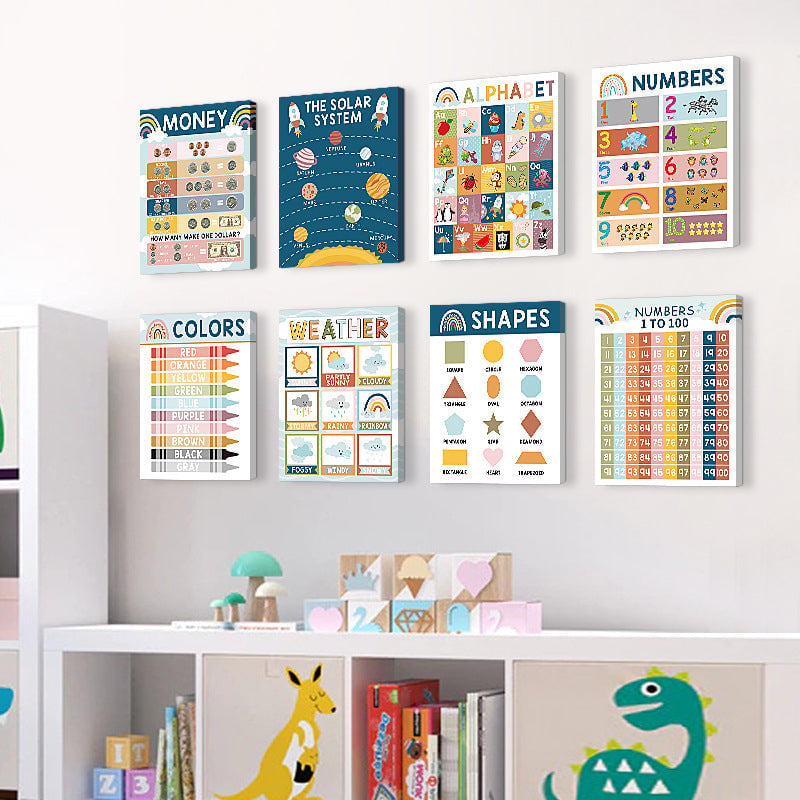 BowLift | 📚Boho PreK Educational Posters 16 pcs