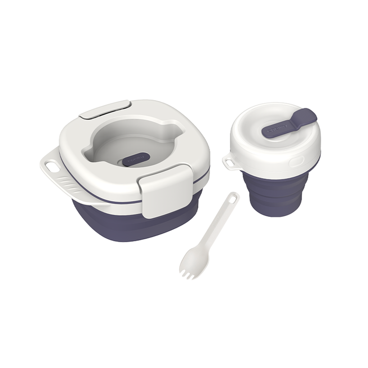 BowLift | Portable Silicone All-In-One Camping Tableware Set