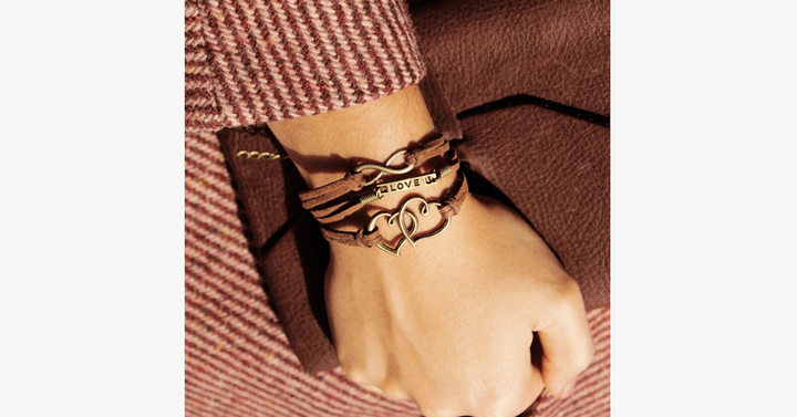 BowLift | Vintage Double Heart Bracelet