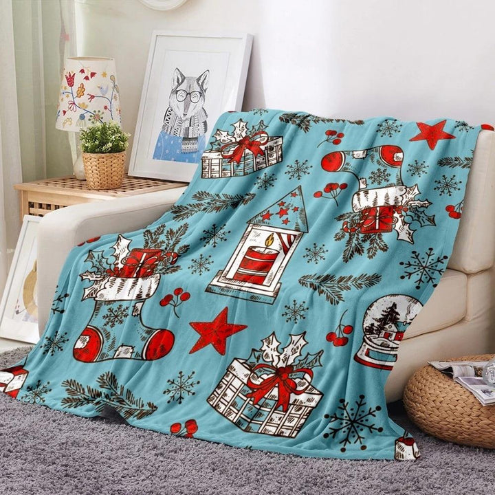 BowLift | Christmas Printing Flannel Blanket