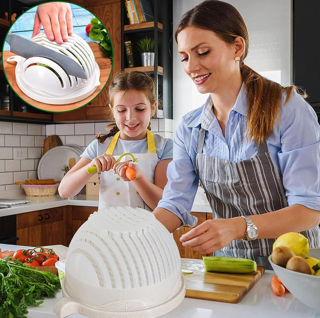 BowLift | VeggieSlice Pro — Make salad making safe, quick, and effortless child's play! (2 pieces)