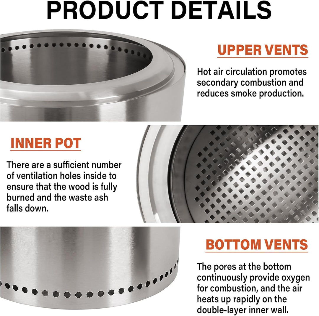 BowLift | Klyzor Portable Smokeless Tabletop Firepit