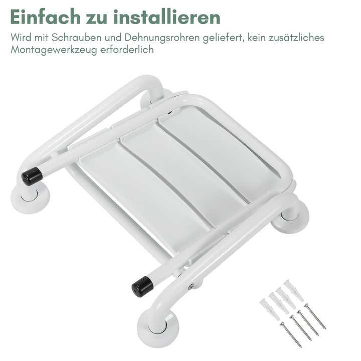 Foldable shower seat with armrests wall-mounted | Bowlift