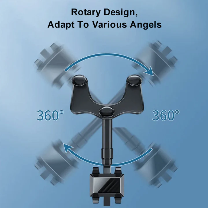 BowLift | 360° Rotating Multifunctional Car Mirror Phone Holder